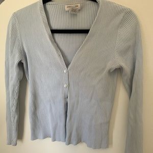 Vintage Light Blue Button Up Cardigan
